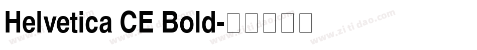 Helvetica CE Bold字体转换
